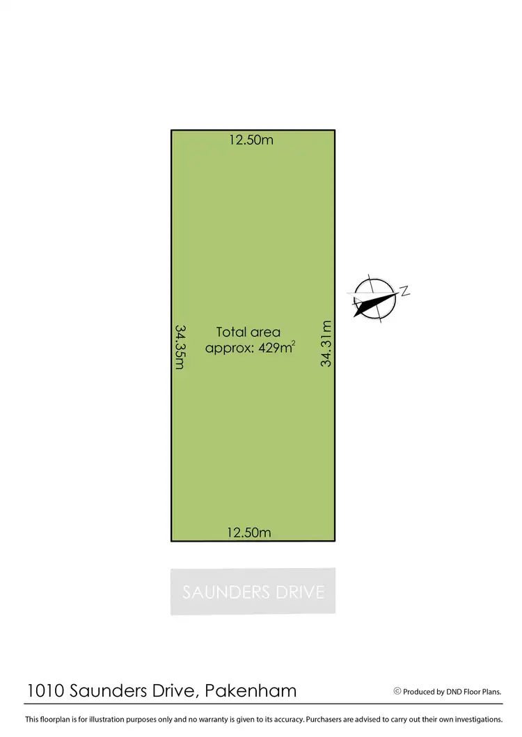 Floorplan of Homely land listing, LOT 1010, 34 Sampson Drive, Pakenham VIC 3810
