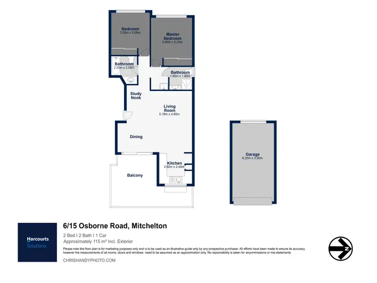 Floorplan of Homely unit listing, 6/15 Osborne Road, Mitchelton QLD 4053