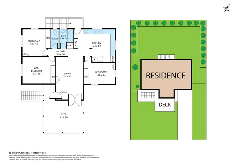 Floorplan of Homely house listing, 48 Pixley Crescent, Heatley QLD 4814