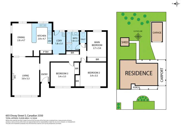 Floorplan of Homely house listing, 603 Otway Street South, Canadian VIC 3350