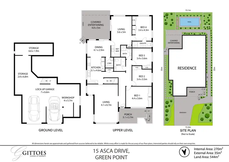 Floorplan of Homely house listing, 15 Asca Drive, Green Point NSW 2251