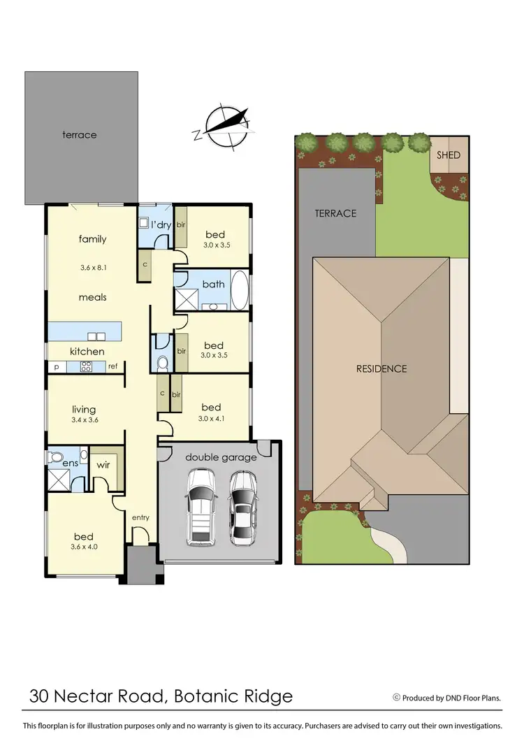 Floorplan of Homely house listing, 30 Nectar Road, Botanic Ridge VIC 3977