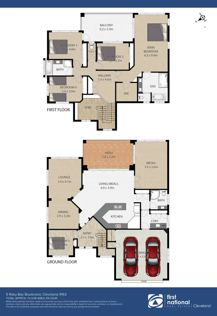 Floorplan of Homely house listing, 5 Raby Bay Boulevard, Raby Bay QLD 4163