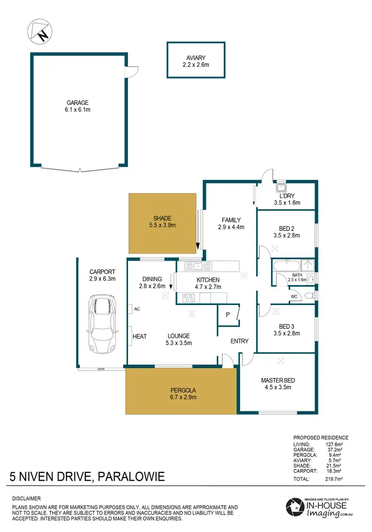 Floorplan of Homely house listing, 5 Niven Drive, Paralowie SA 5108