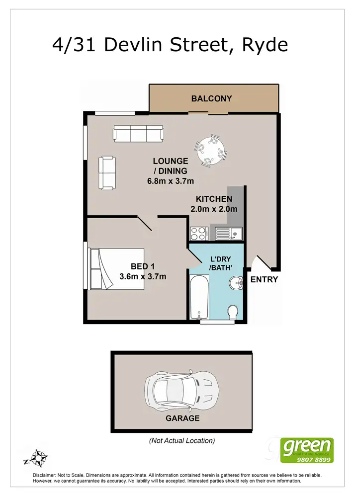 Floorplan of Homely unit listing, 4/31 Devlin Street, Ryde NSW 2112