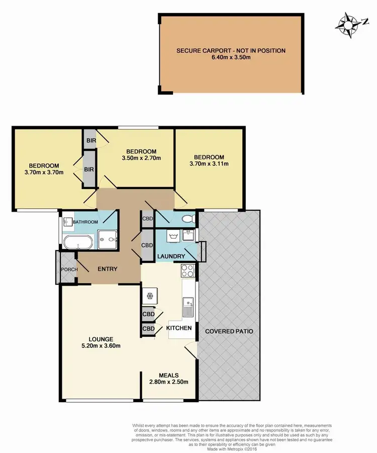 Floorplan of Homely unit listing, 1/98 Adele Avenue, Ferntree Gully VIC 3156