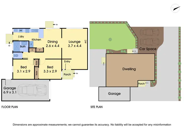 Floorplan of Homely unit listing, 1/3 Tulip Crescent, Boronia VIC 3155