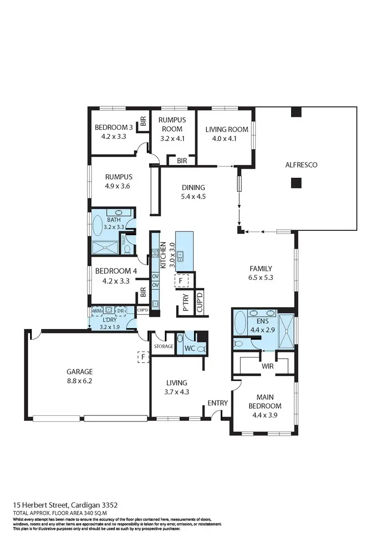 Floorplan of Homely house listing, 15 Herbert Street, Cardigan VIC 3352
