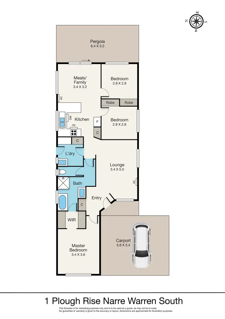 Floorplan of Homely house listing, 1 Plough Rise, Narre Warren South VIC 3805