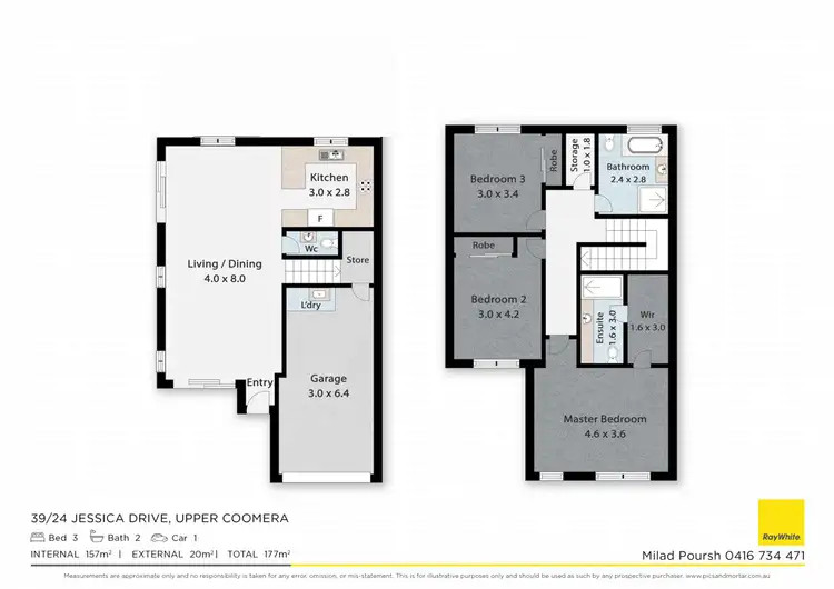 Floorplan of Homely townhouse listing, 39/24 Jessica Drive, Upper Coomera QLD 4209