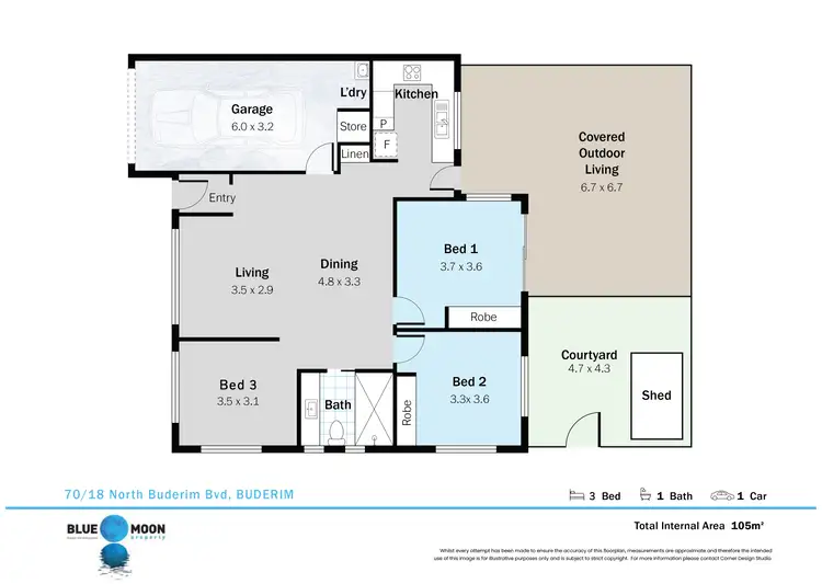 Floorplan of Homely unit listing, 70/18 North Buderim Boulevard, Buderim QLD 4556