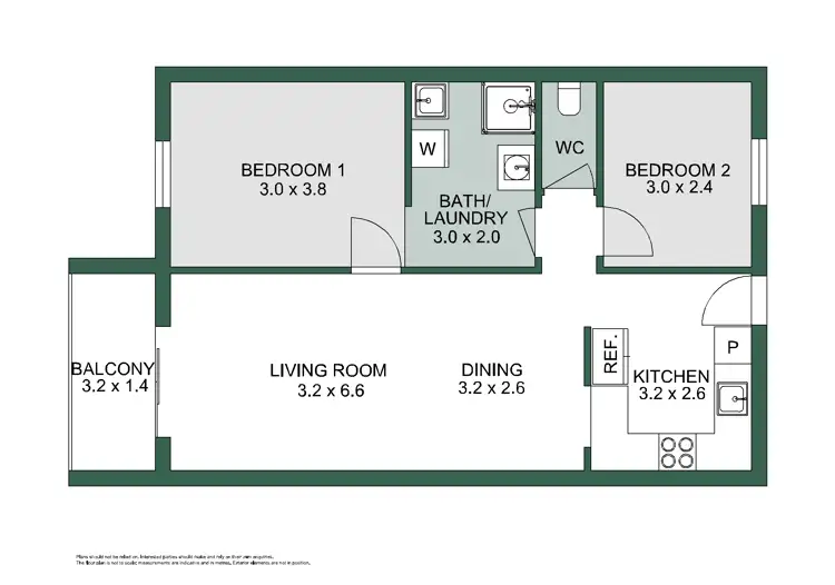 Floorplan of Homely apartment listing, 19/41 Davilak Avenue, Hamilton Hill WA 6163