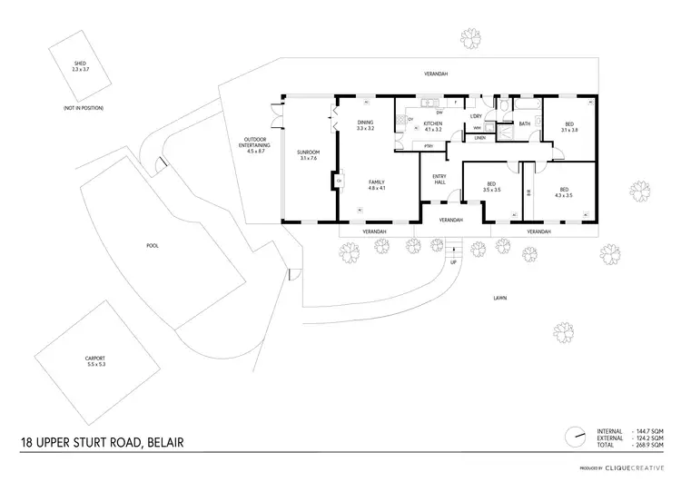 Floorplan of Homely house listing, 18 Upper Sturt Road, Belair SA 5052