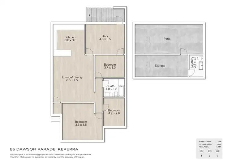 Floorplan of Homely house listing, 86 Dawson Parade, Keperra QLD 4054