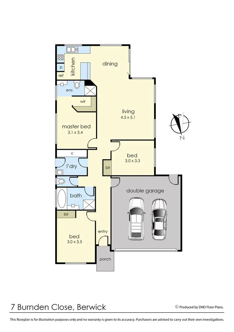 Floorplan of Homely house listing, 7 Burnden Close, Berwick VIC 3806