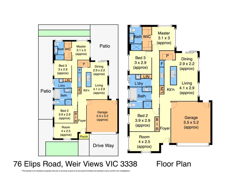 Floorplan of Homely house listing, 76 Elpis Road, Weir Views VIC 3338
