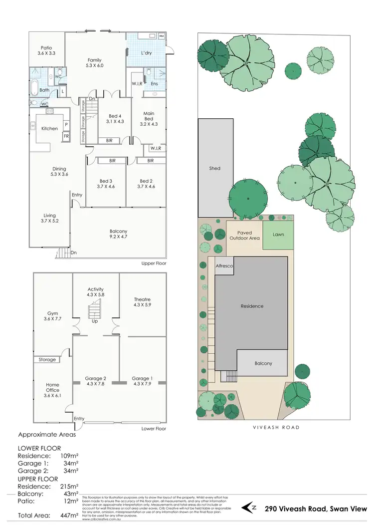 Floorplan of Homely house listing, 290 Viveash Road, Swan View WA 6056