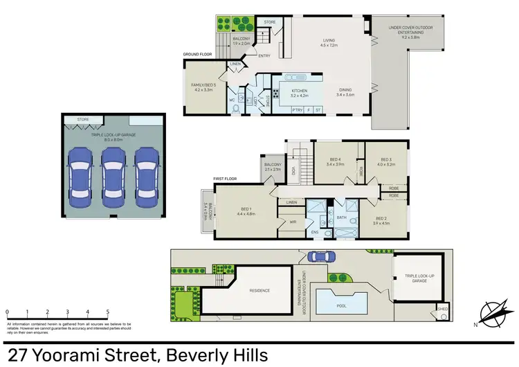 Floorplan of Homely house listing, 27 Yoorami Road, Beverly Hills NSW 2209