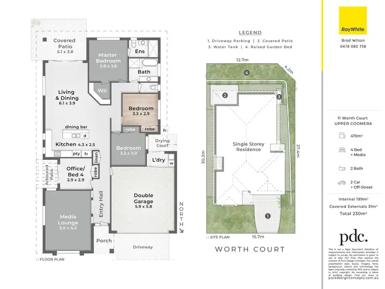 Floorplan of Homely house listing, 11 Worth Court, Upper Coomera QLD 4209