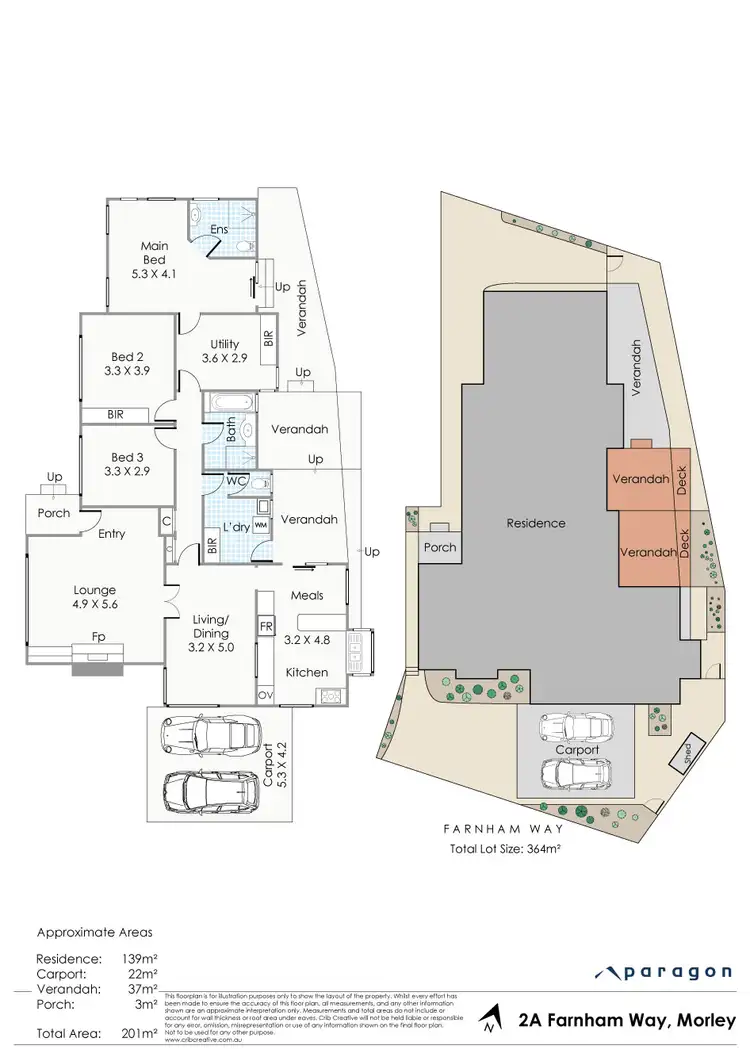 Floorplan of Homely house listing, 2A Farnham Way, Morley WA 6062