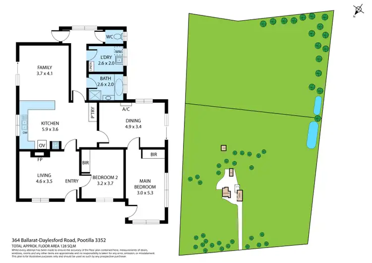Floorplan of Homely house listing, 364 Ballarat-Daylesford Road, Pootilla VIC 3352