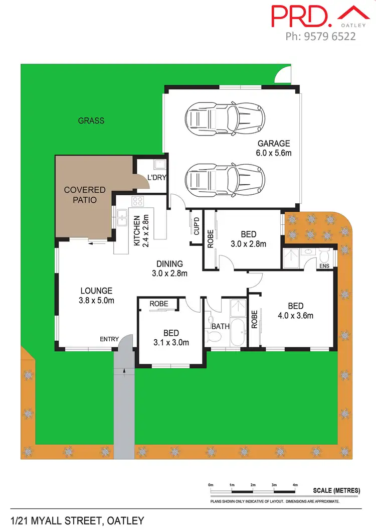 Floorplan of Homely villa listing, 1/21 Myall Street, Oatley NSW 2223