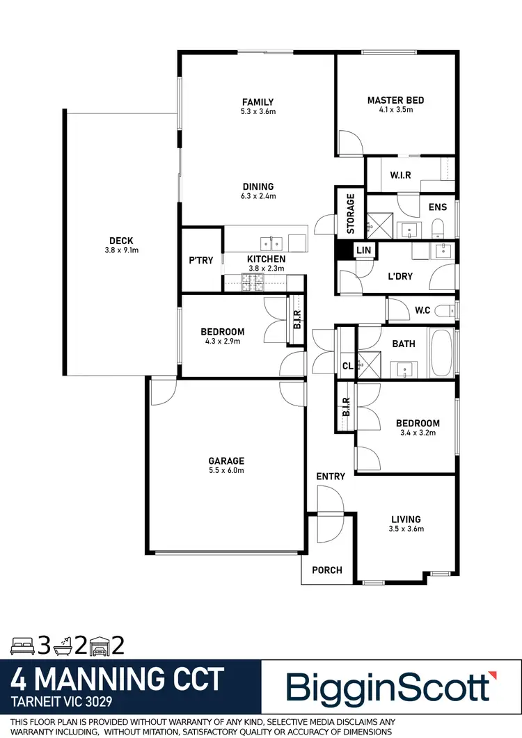 Floorplan of Homely house listing, 4 MANNING CIRCUIT, Tarneit VIC 3029