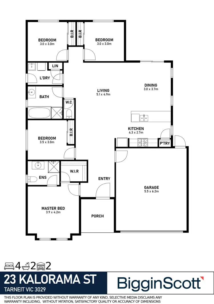 Floorplan of Homely house listing, 23 KALORAMA STREET, Tarneit VIC 3029