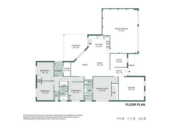 Floorplan of Homely house listing, 103 Lake Valley Drive, Lakelands WA 6180