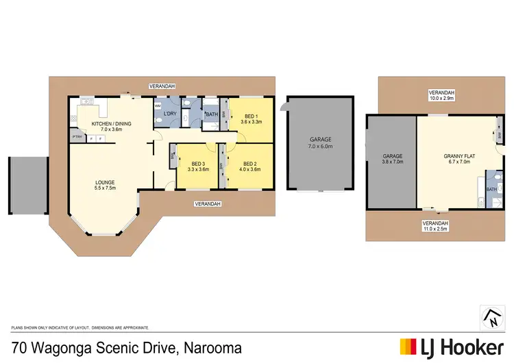 Floorplan of Homely house listing, 70 Wagonga Scenic Drive, Narooma NSW 2546