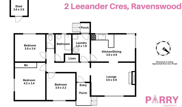 Floorplan of Homely house listing, 2 Leeander Crescent, Ravenswood TAS 7250