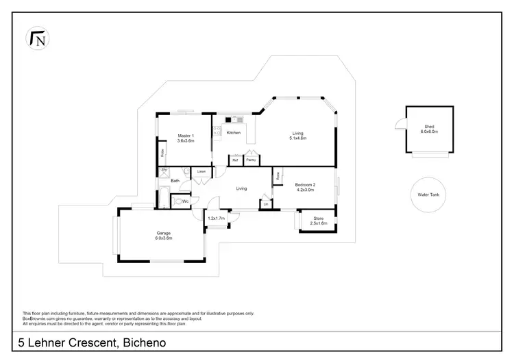 Floorplan of Homely house listing, 5 Lehner Crescent, Bicheno TAS 7215