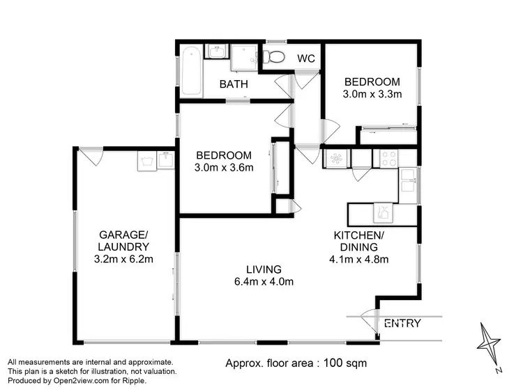 Floorplan of Homely villa listing, 7/48 Racecourse Road, Brighton TAS 7030
