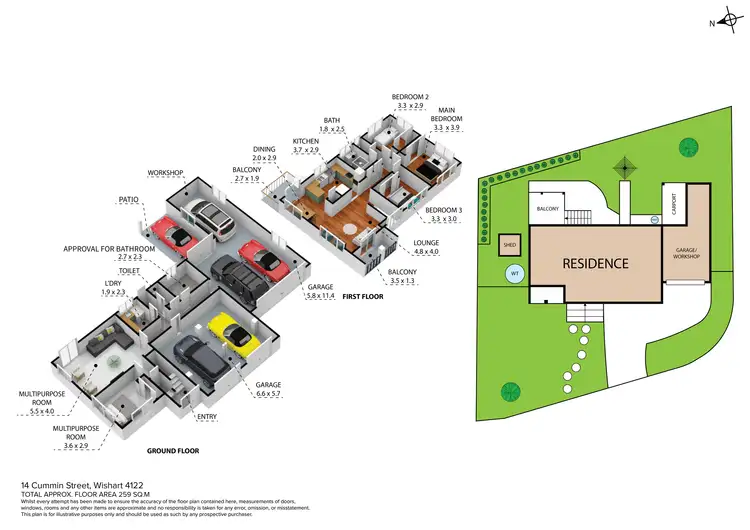 Floorplan of Homely house listing, 14 Cummin Street, Wishart QLD 4122