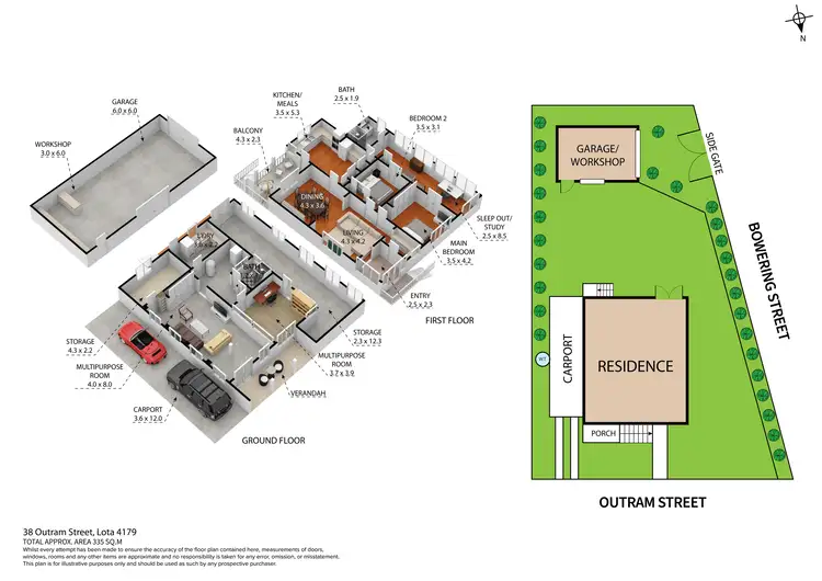 Floorplan of Homely house listing, 38 Outram Street, Lota QLD 4179
