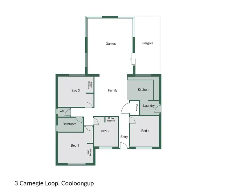 Floorplan of Homely house listing, 3 Carnegie Loop, Cooloongup WA 6168