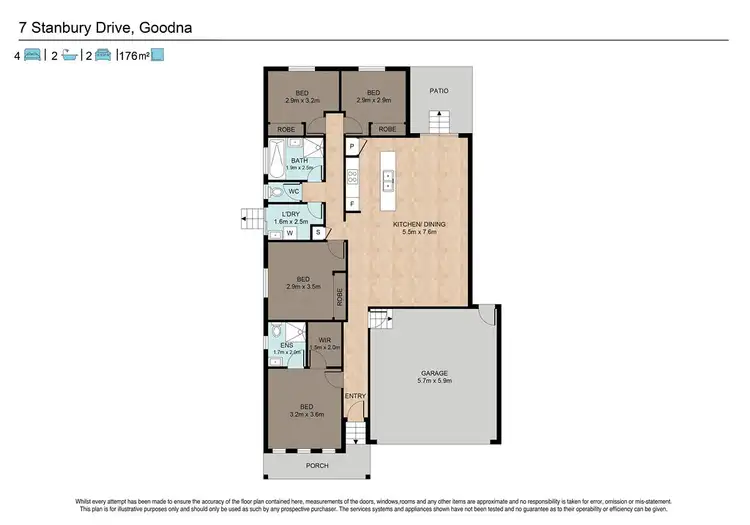 Floorplan of Homely house listing, 7 Stanbury Drive, Goodna QLD 4300