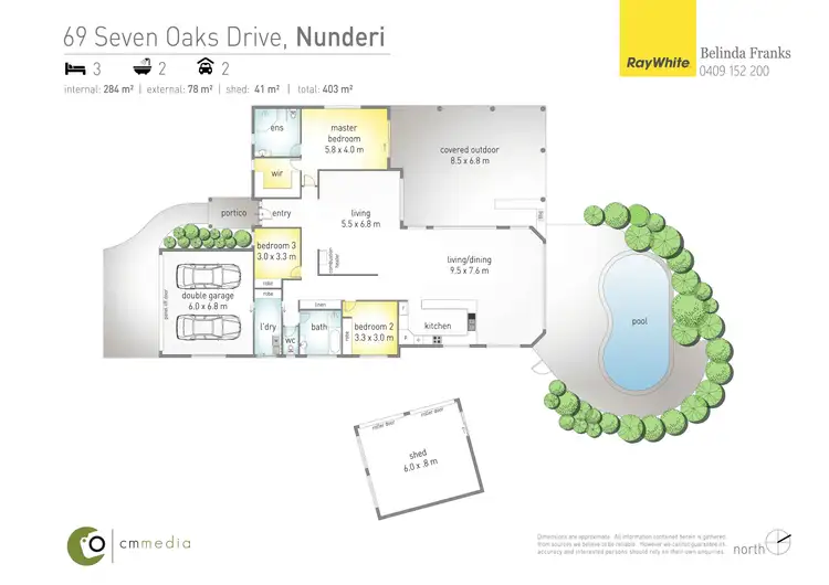 Floorplan of Homely house listing, 69 Seven Oaks Road, Nunderi NSW 2484