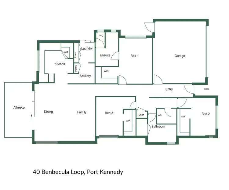 Floorplan of Homely house listing, 40 Benbecula Loop, Port Kennedy WA 6172