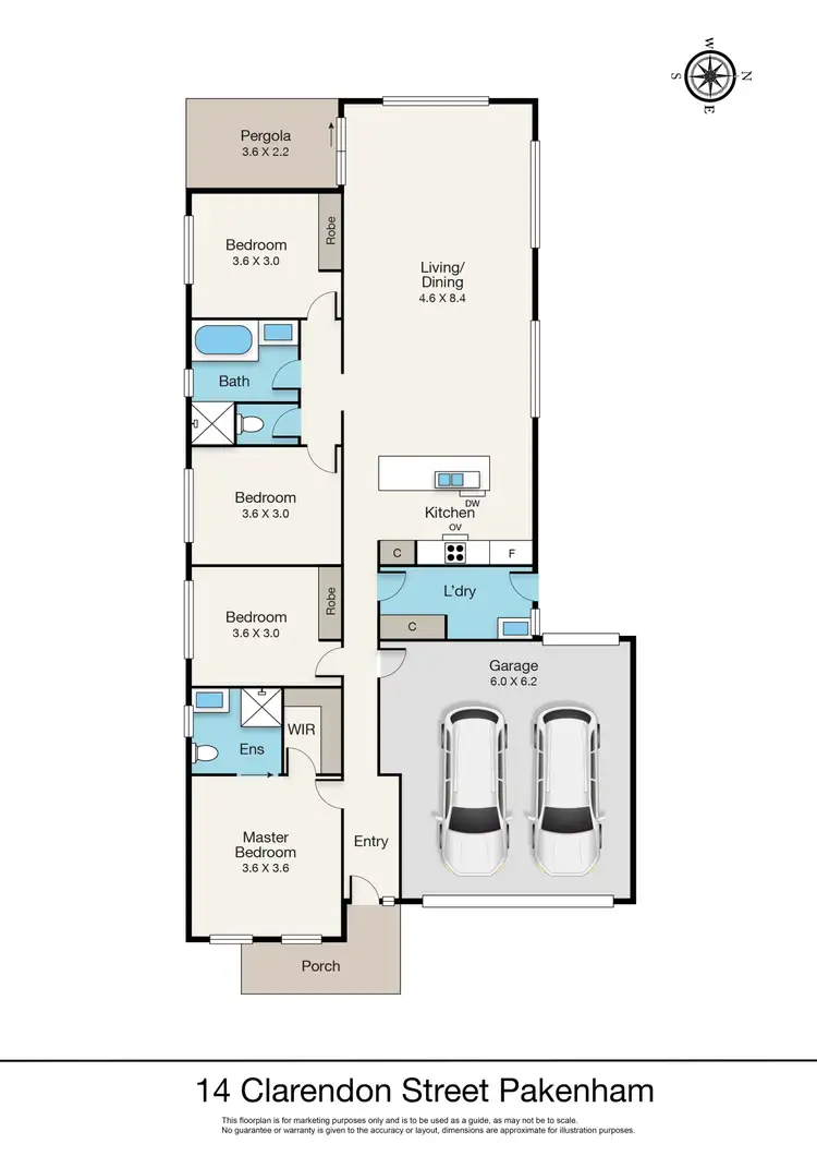 Floorplan of Homely house listing, 14 Clarendon Street, Pakenham VIC 3810