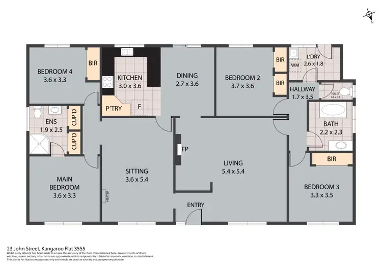 Floorplan of Homely house listing, 23 John Street, Kangaroo Flat VIC 3555