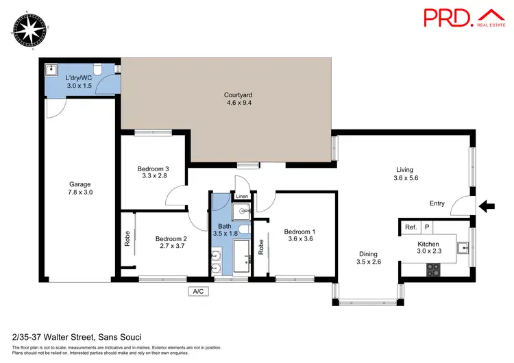 Floorplan of Homely villa listing, 2/35-37 Walter Street, Sans Souci NSW 2219