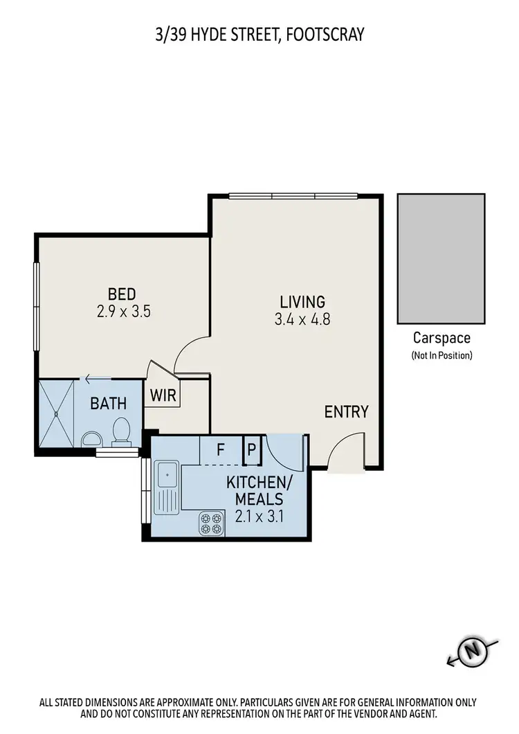 Floorplan of Homely unit listing, 3/39 Hyde Street, Footscray VIC 3011