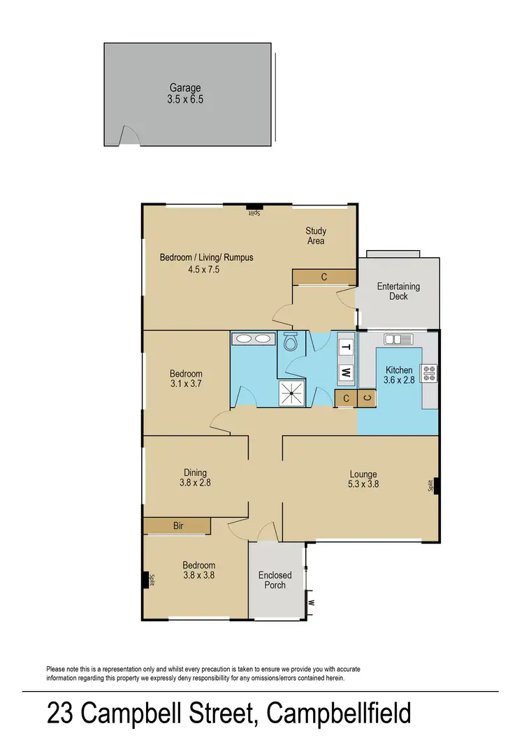 Floorplan of Homely house listing, 1/23 Campbell Street, Campbellfield VIC 3061