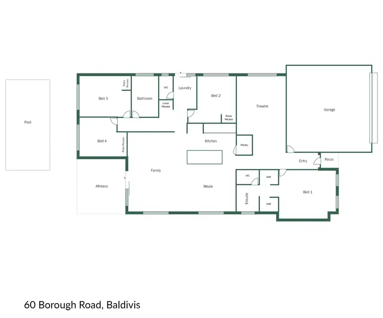 Floorplan of Homely house listing, 60 Borough Road, Baldivis WA 6171