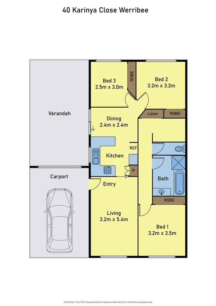 Floorplan of Homely house listing, 40 Karinya Close, Werribee VIC 3030