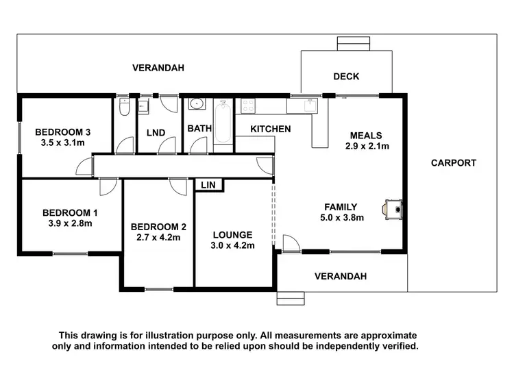 Floorplan of Homely house listing, 11 Elm Avenue, Keith SA 5267