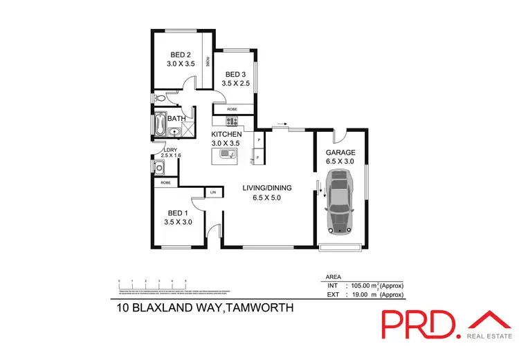 Floorplan of Homely house listing, 10 Blaxland Way, Tamworth NSW 2340