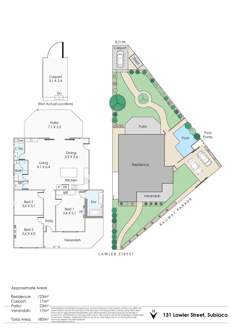 Floorplan of Homely house listing, 131 Lawler Street, Subiaco WA 6008