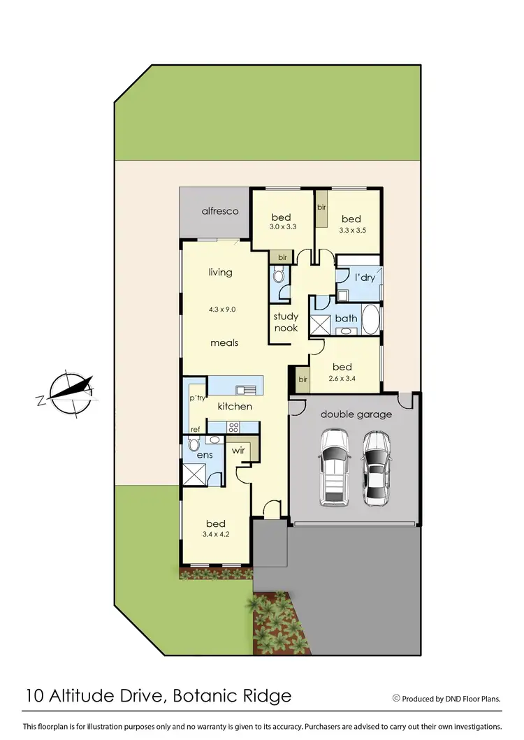 Floorplan of Homely house listing, 10 Altitude Drive, Botanic Ridge VIC 3977